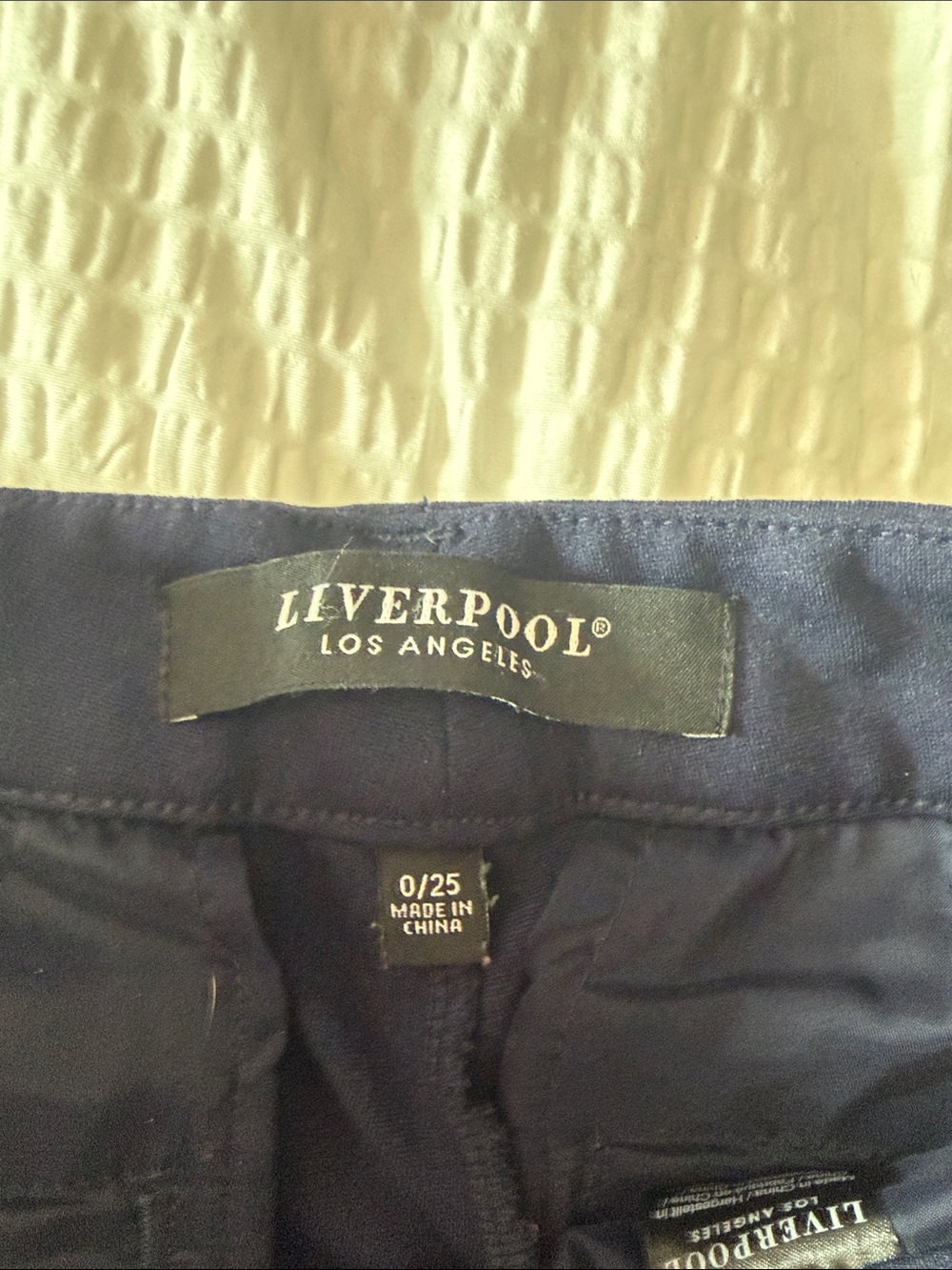 Liverpool Wide Leg Pants in Navy Blue